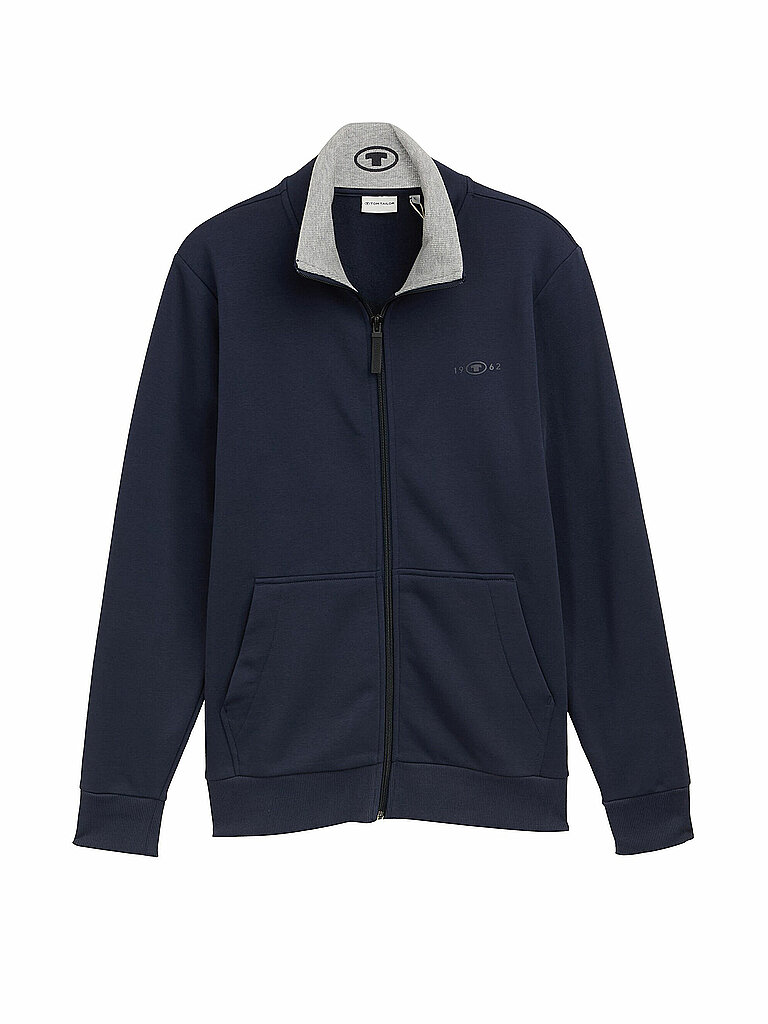 Tom Tailor Veste Printed Stand-up Sky Captain Blue S Homme